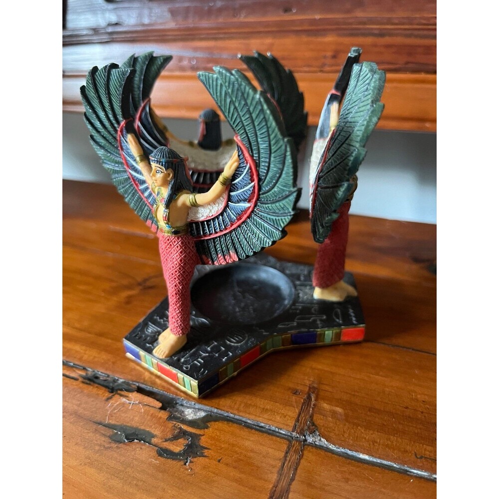 Luxor Las Vegas Egyptian Triple Winged Goddess Isis Votive Holder